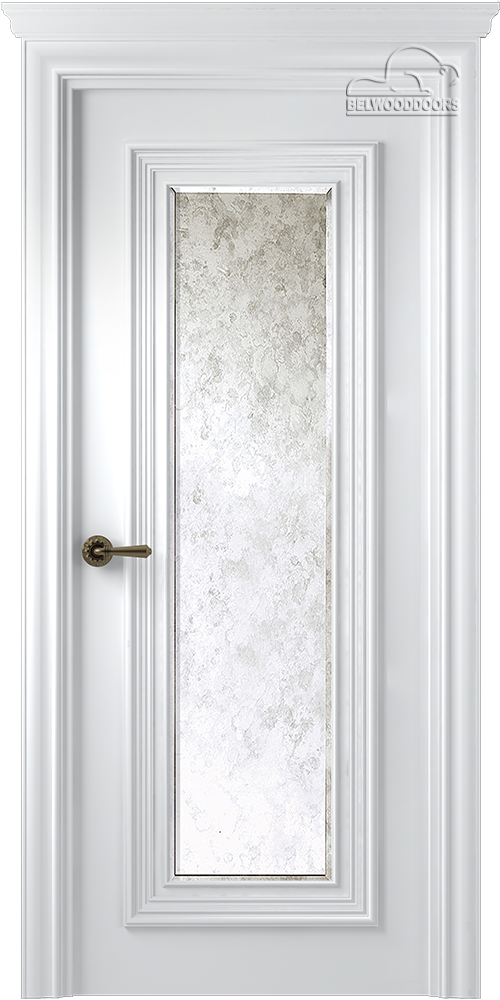 Дверное Полотно Пвдгщ "Палаццо 1" Эмаль Белый 2,0-0,8 Smart Core С Зеркалом Mirold Morena Распашная