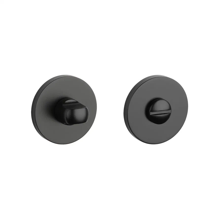 Завертка сантехническая круглая WC BLACK, черный (7 мм) фото