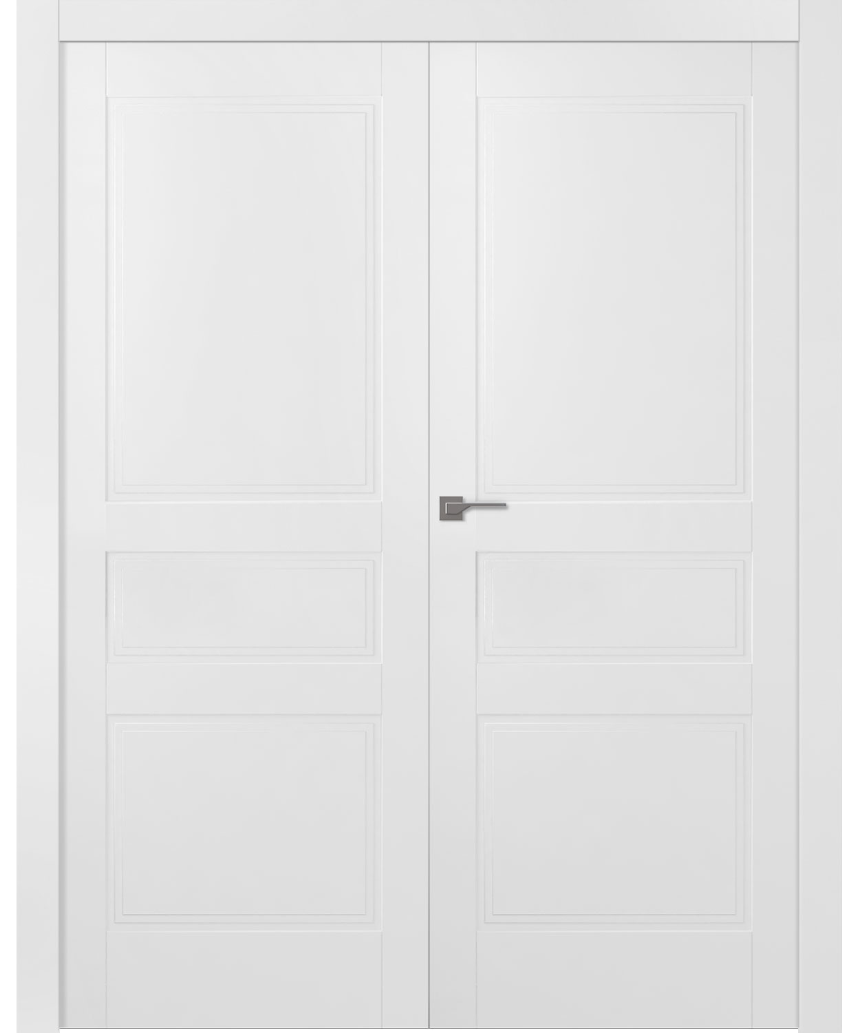 Дверное Полотно Пвдгщ "Инари" Эмаль Белый 2,0-0,8 Распашная двойная