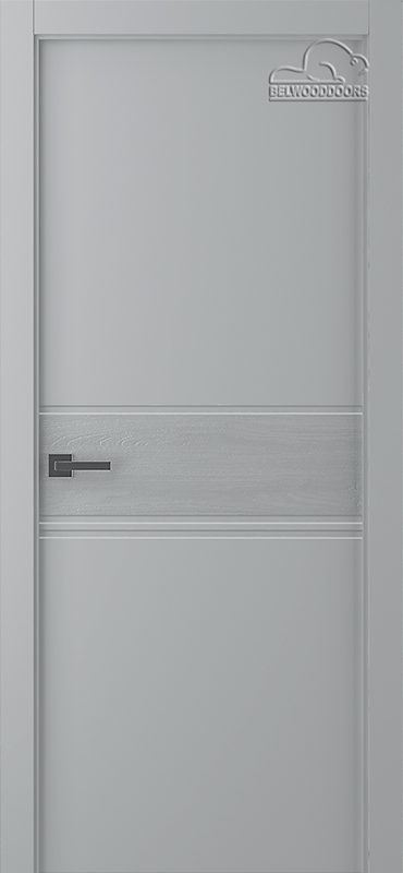 Дверное Полотно Пвдгщ "Твинвуд 2" Эмаль Светло - Серый 2,0-0,8 Smart Core Распашная