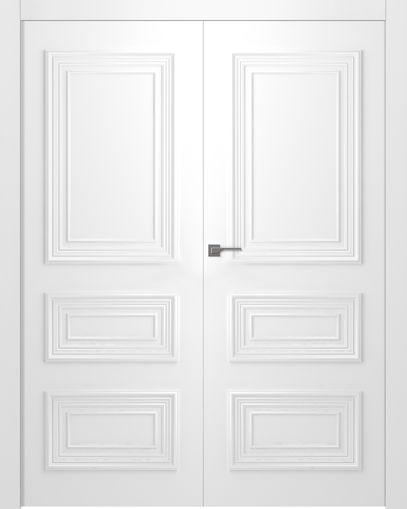 Дверное Полотно Пвдгщ "Палаццо 3/1" Эмаль Белый 2,0-0,6 Smart Core Распашная двойная