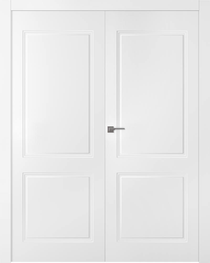 Дверное Полотно Пвдгщ "Кремона 2" Эмаль Белый 2,0-0,8 Распашная двойная