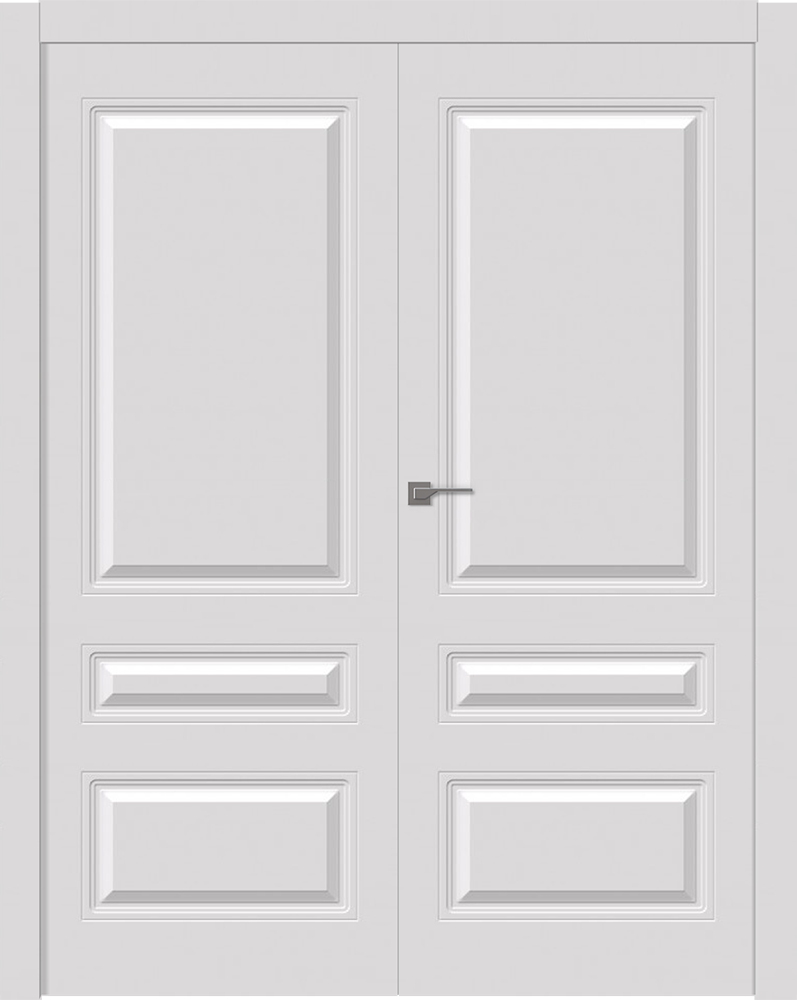 Дверное Полотно Пвдгщ "Роялти" Эмаль Белый 2,0-0,6 Распашная двойная