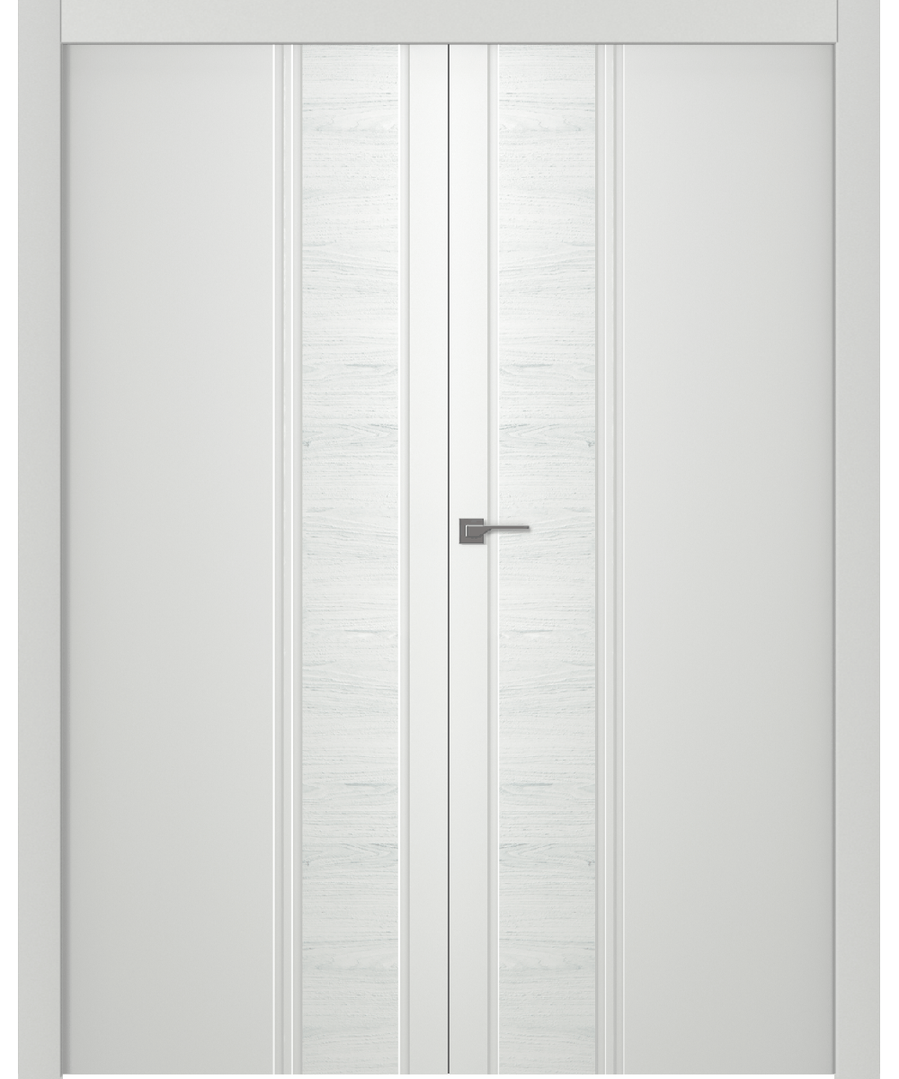 Дверное Полотно Пвдгщ "Твинвуд 1" Эмаль Белый 2,0-0,9 Smart Core Распашная двойная