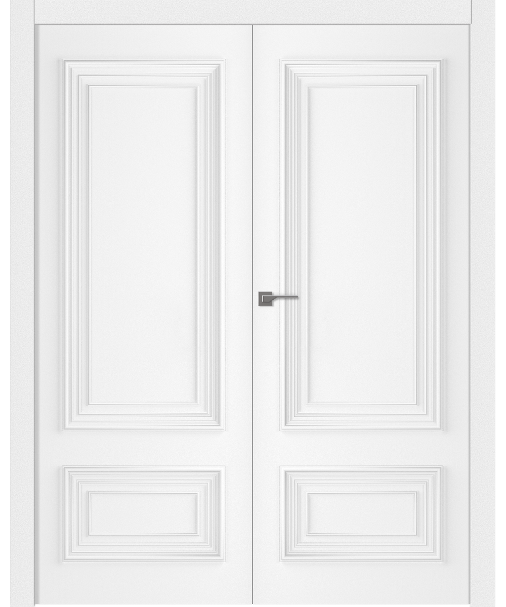 Дверное Полотно Пвдгщ "Палаццо 2" Эмаль Белый 2,0-0,6 Smart Core Распашная двойная