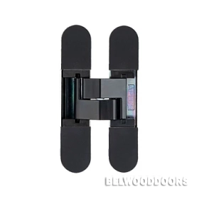 Петля скрытой установки Apecs 115*23 BLM (черная с комплектом колпачков) фото