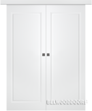 Межкомнатная дверь Кремона 1 (глухая, купе двойное) - фото Межкомнатная дверь Кремона 1 (глухая, купе двойное) - фото