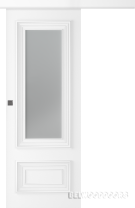 Межкомнатная дверь Палаццо 2 (остекленная, купе) - фото Межкомнатная дверь Палаццо 2 (остекленная, купе) - фото