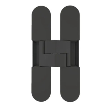 HH-25 BL - петля скрытого монтажа в комплекте с декоративными накладками (черный) фото HH-25 BL - петля скрытого монтажа в комплекте с декоративными накладками (черный) фото