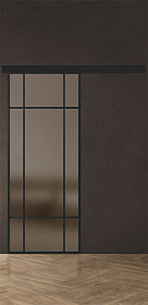 Дв.полотно Пвдгщ "Спейс Ап 7" Black 2,0-0,8 Мателюкс Бронза Каленый Распашная