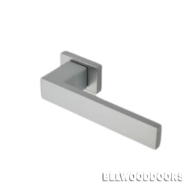 Ручка дверная PINA RT 7S SC, хром матовый (прямоуг. основание 7 мм) фото