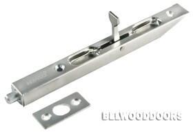 L160 SN, шпингалет торцевой, никель фото