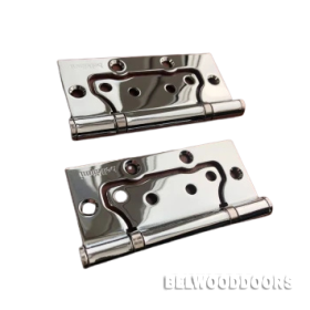 3-WAY петля карточная универсальная без врезки бабочка F10075-2BB 3-way, хром фото