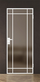 Дв.полотно Пвдгщ "Спейс Апр 8" White 2,0-0,6 Мателюкс Бронза Каленый Распашная