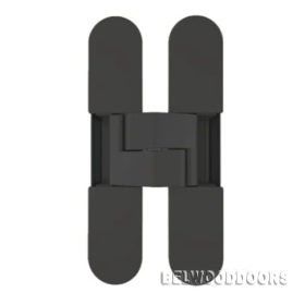 HH-25 BL - петля скрытого монтажа в комплекте с декоративными накладками (черный) фото