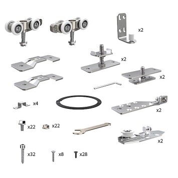 Комплект для профильных телескопических дверей SLD.Comfort-PRO.SET5.PROF telescope/80 фото