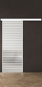 Дв.полотно Пвдгщ "Спейс Ап 11" White 2,0-0,8 Мателюкс Белый Каленый Комп 2 С Фурн №34 White Распашная