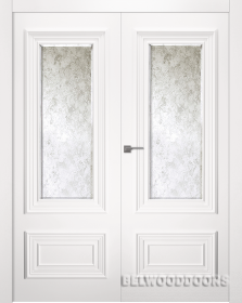 Межкомнатная дверь Палаццо 2 (остекленная, распашная двойная) - фото Межкомнатная дверь Палаццо 2 (остекленная, распашная двойная) - фото