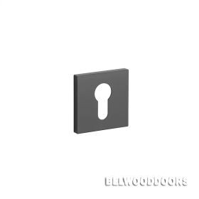 Накладка квадратная под цилиндр PZ BLACK, черный (7 мм) фото