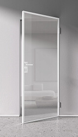 Дв.полотно Пвдоф "Спейс Апр 1" White 2,0-0,8 Прозрачное Каленое Распашная