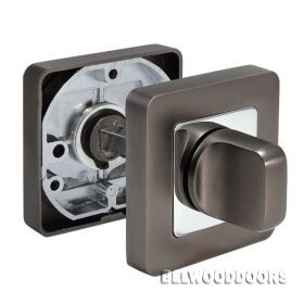 MH-WC-S55 GR/PC, завертка сантехническая, цвет - графит/хром фото