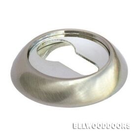 MH-KH SN/CP, накладка на евроцилиндр, цвет - бел. никель/хром фото