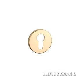 Накладка круглая под цилиндр PZ GOLD, золото (7 мм) фото