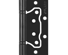 Петля универсальная без врезки N100500/2BB-BL ( бывш. 500-2BB 100x2,5 BL) (черный матовый) фото