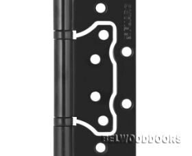 Петля универсальная без врезки N100500/2BB-BL ( бывш. 500-2BB 100x2,5 BL) (черный матовый) фото