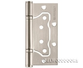 Петля карточная универсальная без врезки бабочка с подшипником 500-2BB 100x2,5 PN (мат. никель) фото