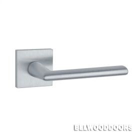 Ручка дверная Primula Q 7S MSC, хром матовый (квадр. накладка 7мм) фото