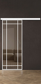 Дв.полотно Пвдгщ "Спейс Ап 8" White 2,0-0,8 Бронза Каленый Распашная