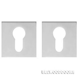 Накладка под цилиндр ET DM CP-8 хром фото