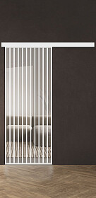 Дв.полотно Пвдгщ "Спейс Ап 10" White 2,0-0,8 Прозрачное Каленое Комп 2 С Фурн №34 White Распашная