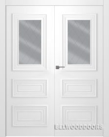 Межкомнатная дверь Палаццо 3/1 (остекленная, распашная двойная) - фото Межкомнатная дверь Палаццо 3/1 (остекленная, распашная двойная) - фото