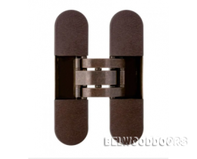 Петля скрытой установки ОТLAV 30 х 120 INVISACTA, бронза, с комплектом колпачков (IN300120BO02) фото