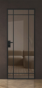 Дв.полотно Пвдгщ "Спейс Апр 8" Black 2,0-0,9 Бронза Каленый Комп 2 С Фурн №33/2 Black В Ящике-Упаковке Распашная