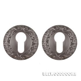 Накладка под цилиндр ET SM АS-3 античное серебро фото