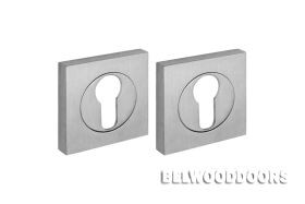 Накладка под цилиндр ET KM SSC-16 сатинированный хром фото