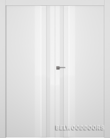 Межкомнатная дверь Слайд (глухая, распашная двойная) - фото Межкомнатная дверь Слайд (глухая, распашная двойная) - фото