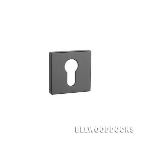 Накладка квадратная под цилиндр PZ BK, черный (7 мм) фото