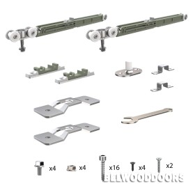 Комплект для раздвижных профильных дверей SLD.Comfort-PRO.SET2.PROF soft close/80 фото