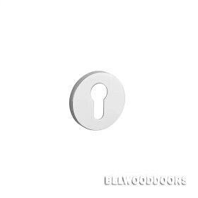 Накладка круглая под цилиндр PZ CP, хром полированный (7 мм) фото