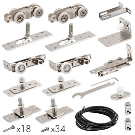 Базовый комплект для телескопического открывания дверей Comfort - PRO SET 5 /telescope/ 80 (CFA172C) фото