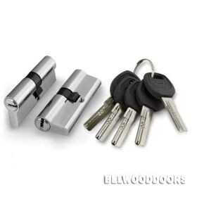 Цилиндровый механизм А200/70 mm (30+10+30) SN мат. никель 5кл. фото