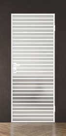 Дв.полотно Пвдгщ "Спейс Апр 11" White 2,0-0,8 Мателюкс Белый Каленый Комп 2 С Фурн №33/4 White В Ящике-Упаковке Распашная