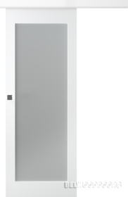 Межкомнатная дверь Кремона 1 (остекленная, купе) - фото Межкомнатная дверь Кремона 1 (остекленная, купе) - фото