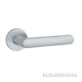 Ручка дверная FRAGOLA R 7S MSC, хром матовый (круг. накладка 7мм) фото