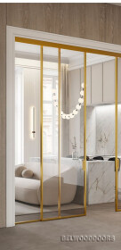 Перегородка Спейс Ап 1 Золотая фото Перегородка Спейс Ап 1 Золотая фото