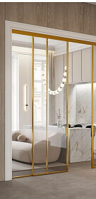 Перегородка Спейс Ап 1 Золотая фото